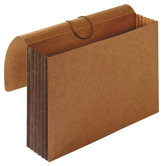 Tyvek Accordion Wallets, Legal, 5-1/4" Exp, 12-3/8"x10", Brown