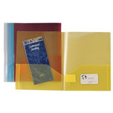 Transparent Portfolio, 2-Pockets, 60 Sht Cap, Letter, 5 per Pack