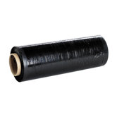 Stretch Film, Heavyweight, 80 Gauge, 18"x1500', 4/CT, Black