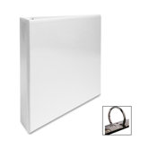 Slant Ring View Binder, 1-1/2" Capacity, 11"x8-1/2", White