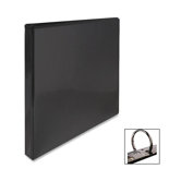 Round Ring View Binder, 1/2"Capacity, 11"x8-1/2", Black