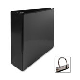 Round Ring View Binder, 3"Capacity, 11"x8-1/2", Black