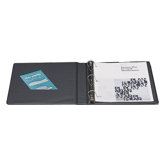 Slant Ring Vinyl Binder, 8-1/2"x11", Black, 1"