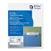Block-out Folder Label, Permanent Adhesive, 1/3 Cut, 750/PK, WE