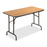 24x48 Laminate Economy Folding Tables, Mahogany