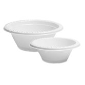 Reusable/Disposable Plastic Bowls, White