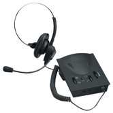 Compucessory Lg. Earpad Amplifier/Headset Kit, Black