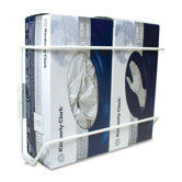 Glove Box Holder, Double Vertical, 11"x3-1/2"x7-1/4", White