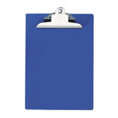 Recycled Plastic Clipboards, 1" Capacity, Blue