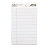 Recycled Legal Ruled Pads, Junior Legal, White, 50 Sheets, 12-Pack