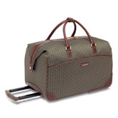 Wings 20" 2-Wheeled Travel Duffel with Cognac Belting Trim