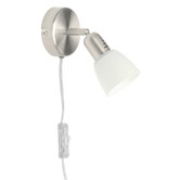 Wandstrahler "Corona" in Chrom satiniert