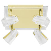 Deckenleuchte "Frost" in Gold