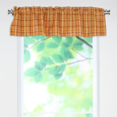 Upstream Plaid Linen Rod Pocket Curtain Valance