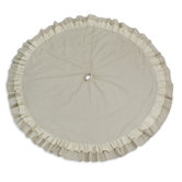 Linen Natural Round Tree Skirt