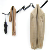 Ribbon Coat Rack in Matt Black