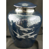 Wings of Freedom Large Adult Urn with Velvet Bag