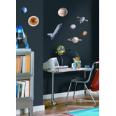 Space Travel Peel and Stick Wall Sticker