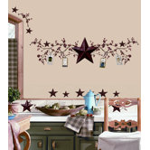 Country Stars and Berries Peel and Stick Wall Decal