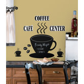 Coffee Cup Chalkboard Peel and Stick Wall Decal