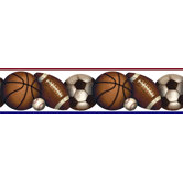 Play Ball Peel and Stick Wall Border