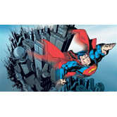 Surestrip Superman Chair Rail Prepasted Mural