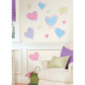 Studio Designs Hearts Peel and Stick Wall Decal