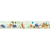 Winnie The Pooh - Toile Border in Green