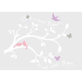 Rockabye Bird Branch Peel and Stick Giant Wall Decals