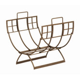 Arts and Craft Wrought Iron Log Holder