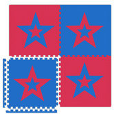 Economy SoftFloors Star Set in Red / Royal Blue