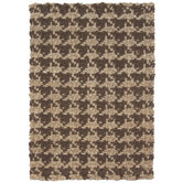 Houndstooth Brown Rug