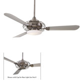 52" Acero Retro 3 Blade Ceiling Fan