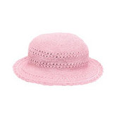 Kids Crochet Hat in White - 2-4 Year