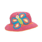 Kids Butterfly Brim Hat - 6-12 Month