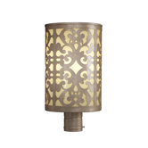 Nanti One Light Outdoor Post Lantern in Champagne Silver