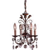 4 Light Mini Chandelier