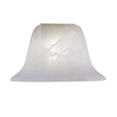 2.25" Neck Etched Marble Wide Glass Shade