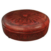 Colonial  King Kong Leather Ottoman