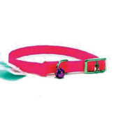 Braided Safety Cat Collar in Hot Pink