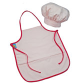 Doodlebugz Crayola Chef Hat and Apron Set in Light Pink