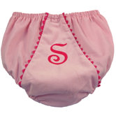 Bon Bon Corduroy Diaper Cover in Light Pink with Hot Pink Trim
