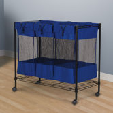 Triple Storage Bin in Black