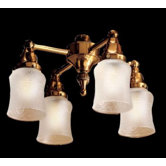 19th Century Four Light Branched Ceiling Fan Light Kit
