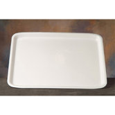 18" Supermarket Tray in White