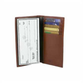 Old Leather Checkbook Wallet