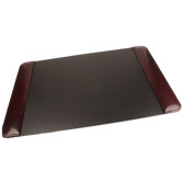 Old Leather 34" x 20" Desk Pad in Dark Brown