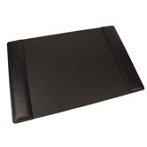 Nappa Vitello 34" x 20" Desk Pad in Black
