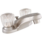 Centerset Bathroom Faucet with Knob Handle