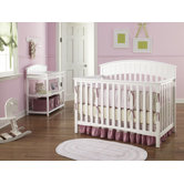 Charleston Classic Two Piece Convertible Crib Set in White